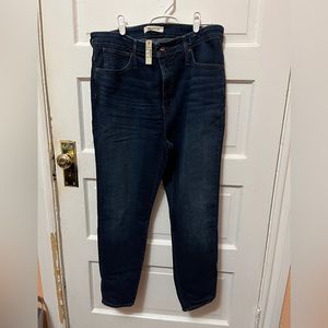 Madewell 33 petite curvy high rise skinny jean NWT
